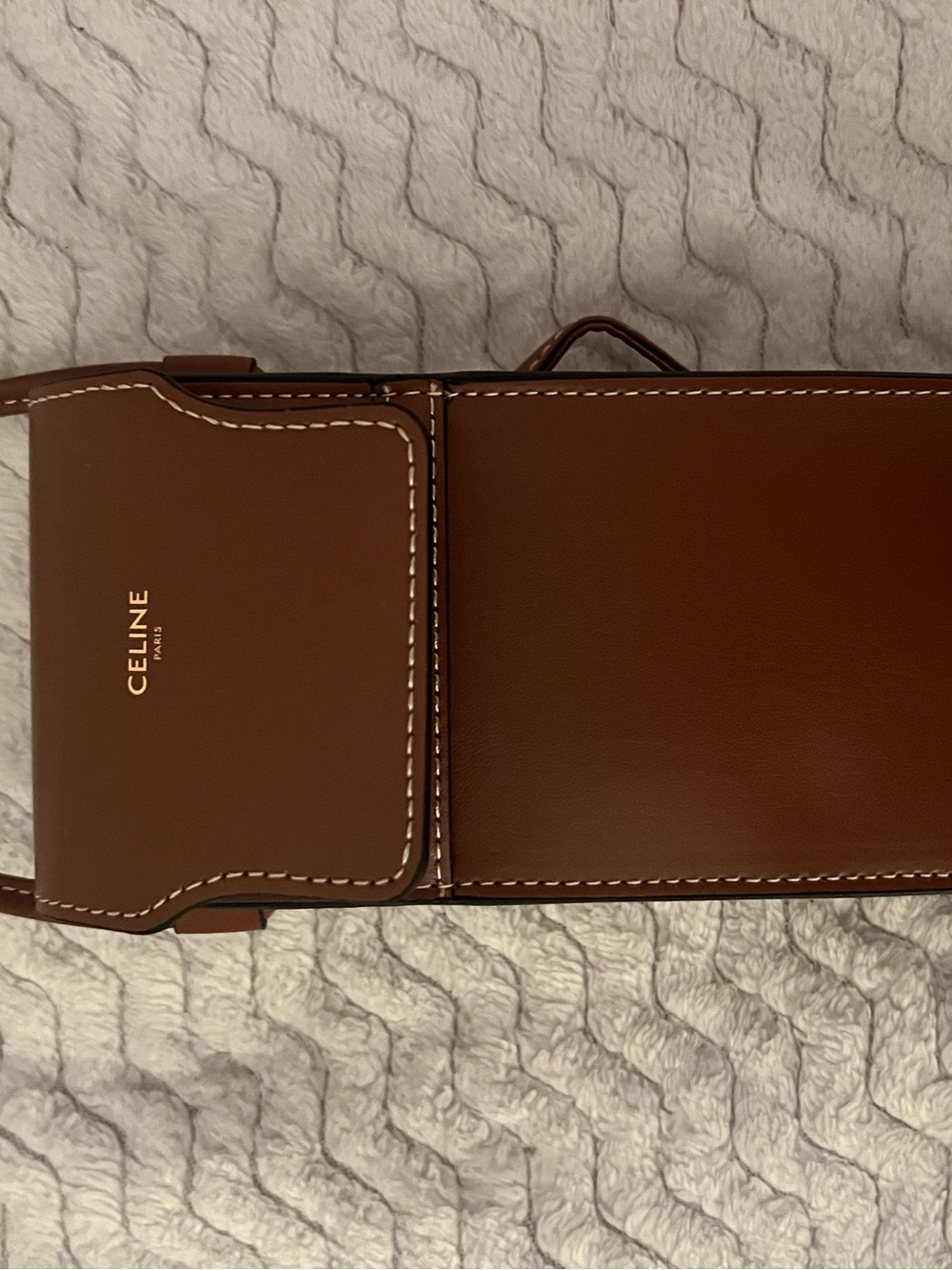 Celine Brown Leather Shoulder Bag